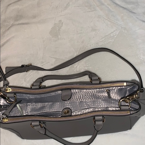 Kate Spade Charcoal Grey Handbag w/ Shoulder Strap - Picture 2 of 4